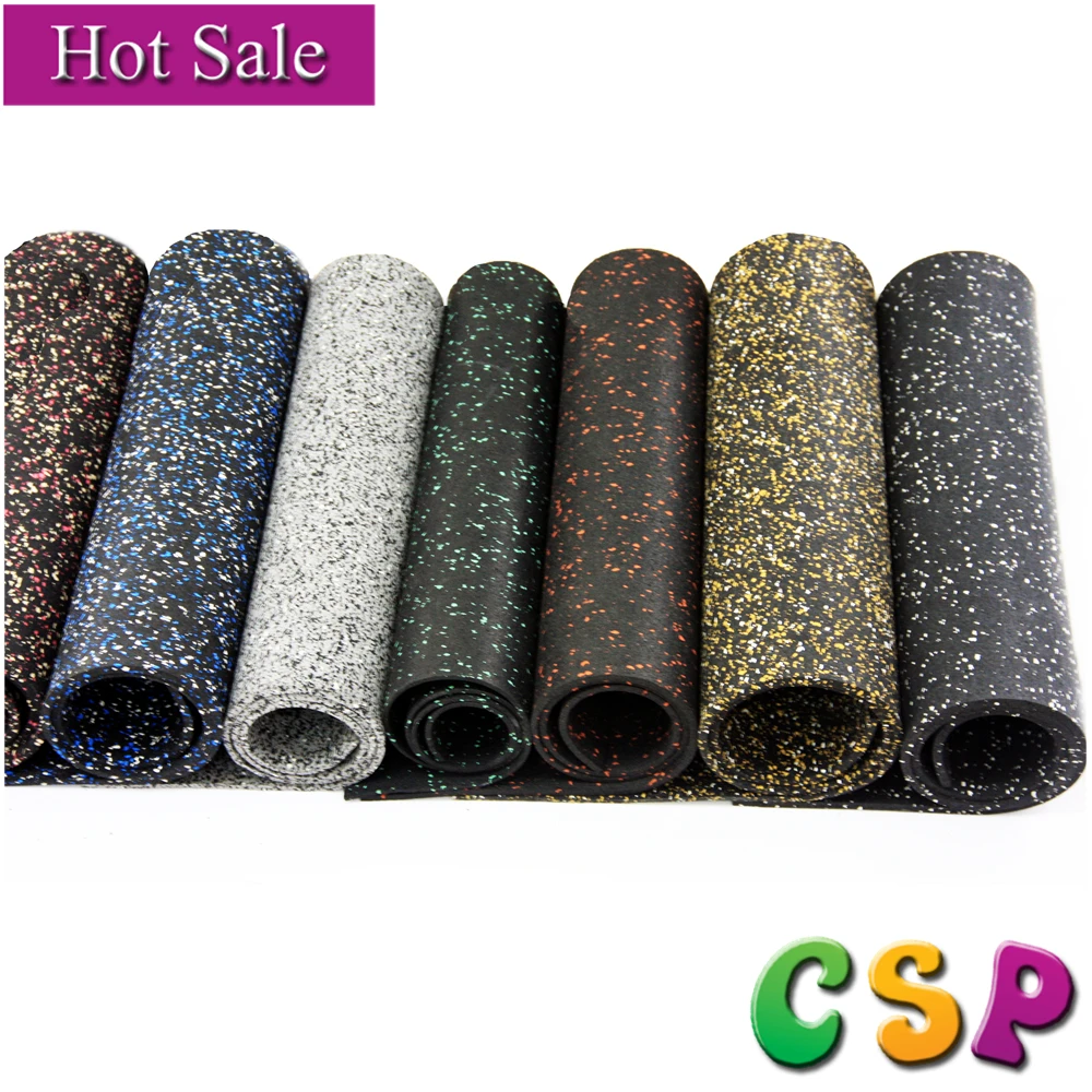 no smell cheap noise reduction gym rubber floor mat , rubber roll mat for fitness crossfit center