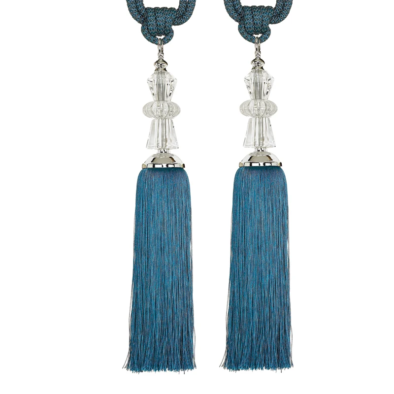 High quality curtain accessories curtain tassel tiebacks Colorful Curtain Tassels With Crystal Bead