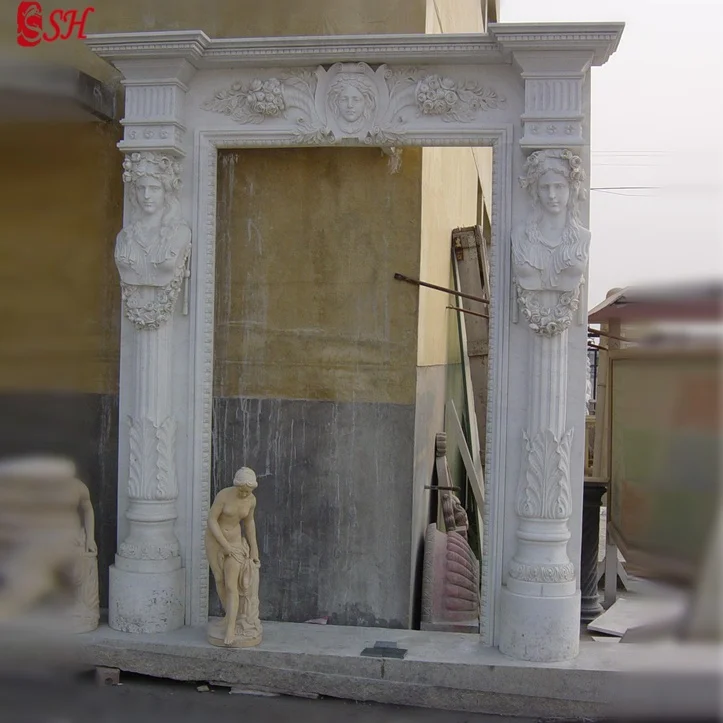 Декоративная мраморная дверь с