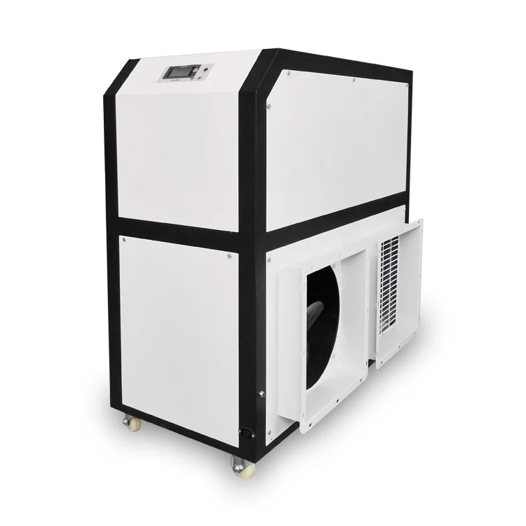 Duct type air conditioner with cool mist ultrasonic air humidifier