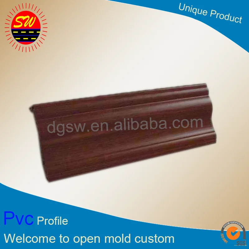 Wholesale Cheap Vinyl White PVC Foam Profile Skirting Board Pvc Deco Profiled Extrusion Line  OEM
