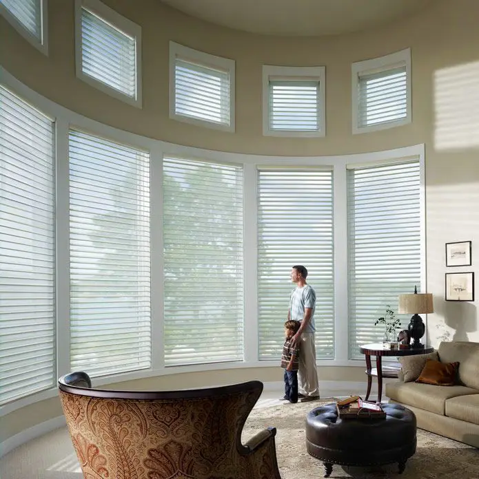 Motorized sheer elegance  triple  blinds