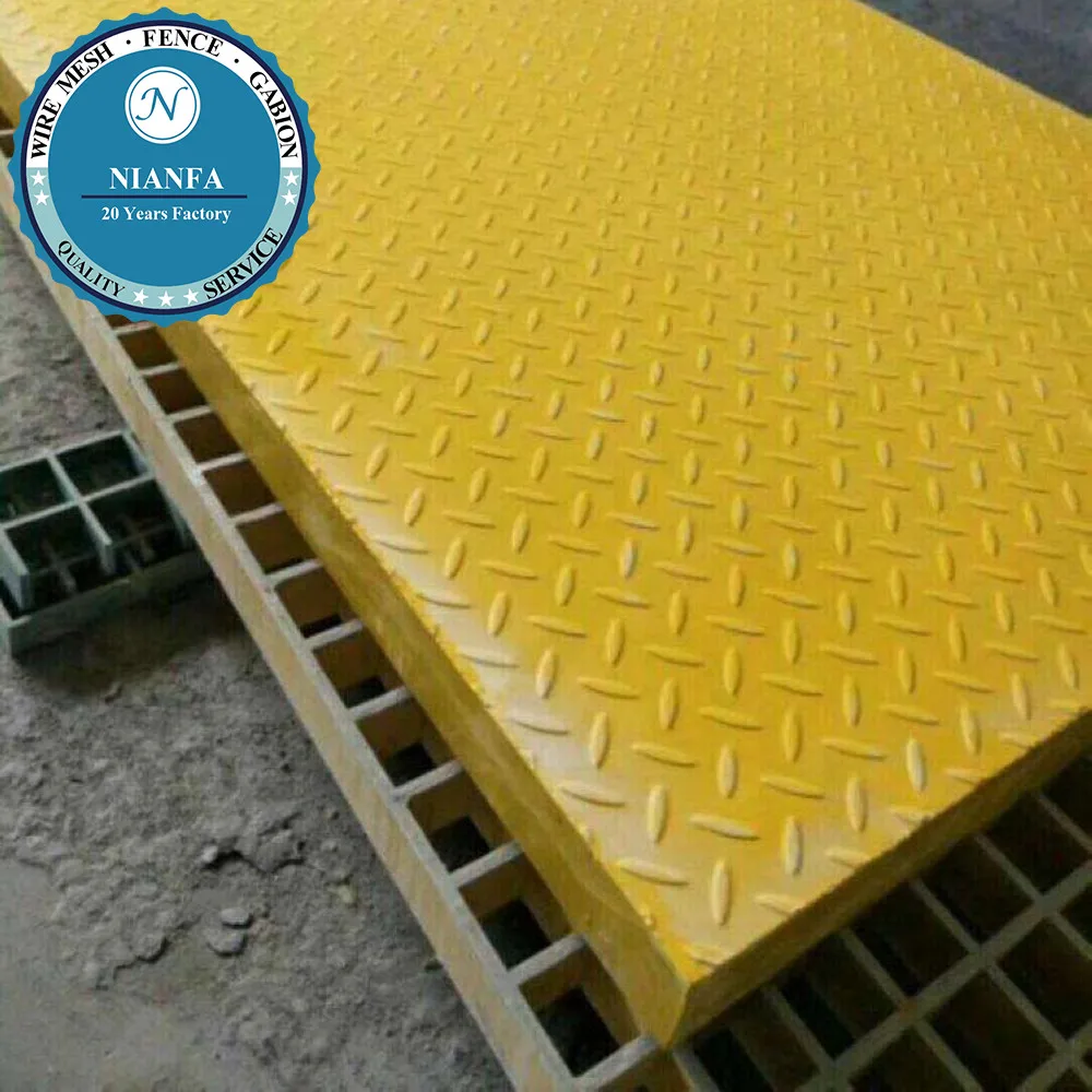 
Poultry Feeding small hole 38*38mm molded fiberglass floor grating(Guangzhou Factory) 