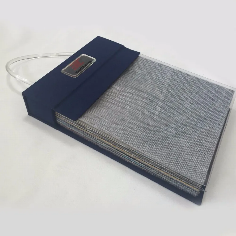 Современный DC-01-91 каталогу тканей папки изготовленный на заказ пустая книга папка для документов