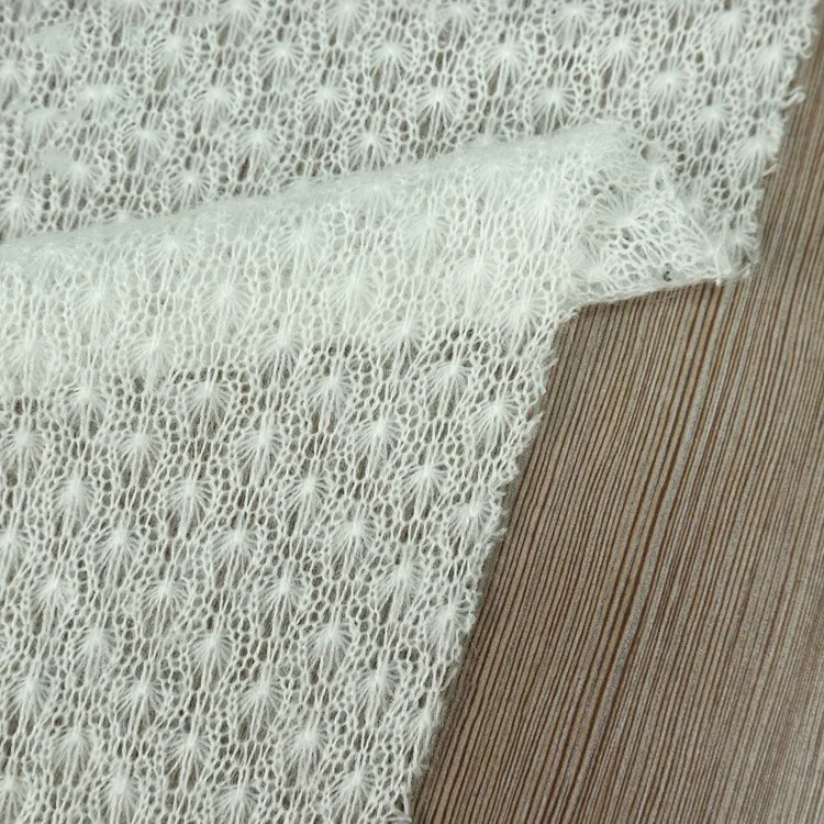 Warm textiles white hacci wholesale mohair knit for sweater