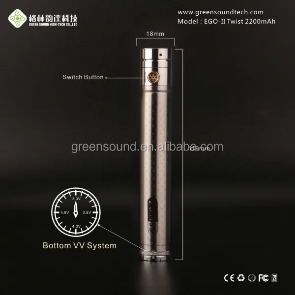 
E cigarette Manufacturers USA EGoII Variable Voltage Twist Mega Brands Manufacturers USA E cigarette Best Cigarette 