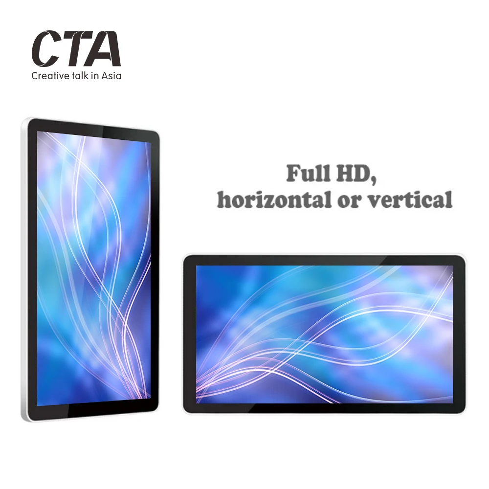 Factory price horizontal wall mounted LCD advertising player with touch screen android jukebox