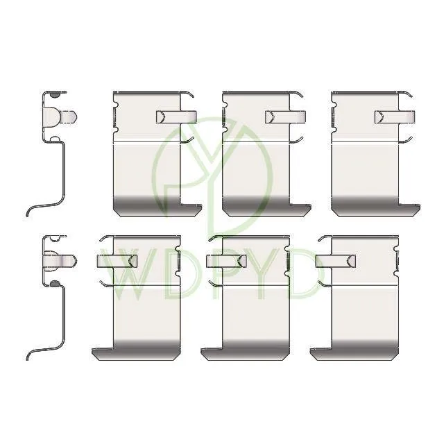Набор аксессуаров для тормозной колодки MB011620, Ремонтный комплект тормозных суппортов для MITSUBISHI LANCER, DAIHATSU TERIOS 109-1162 1987474232