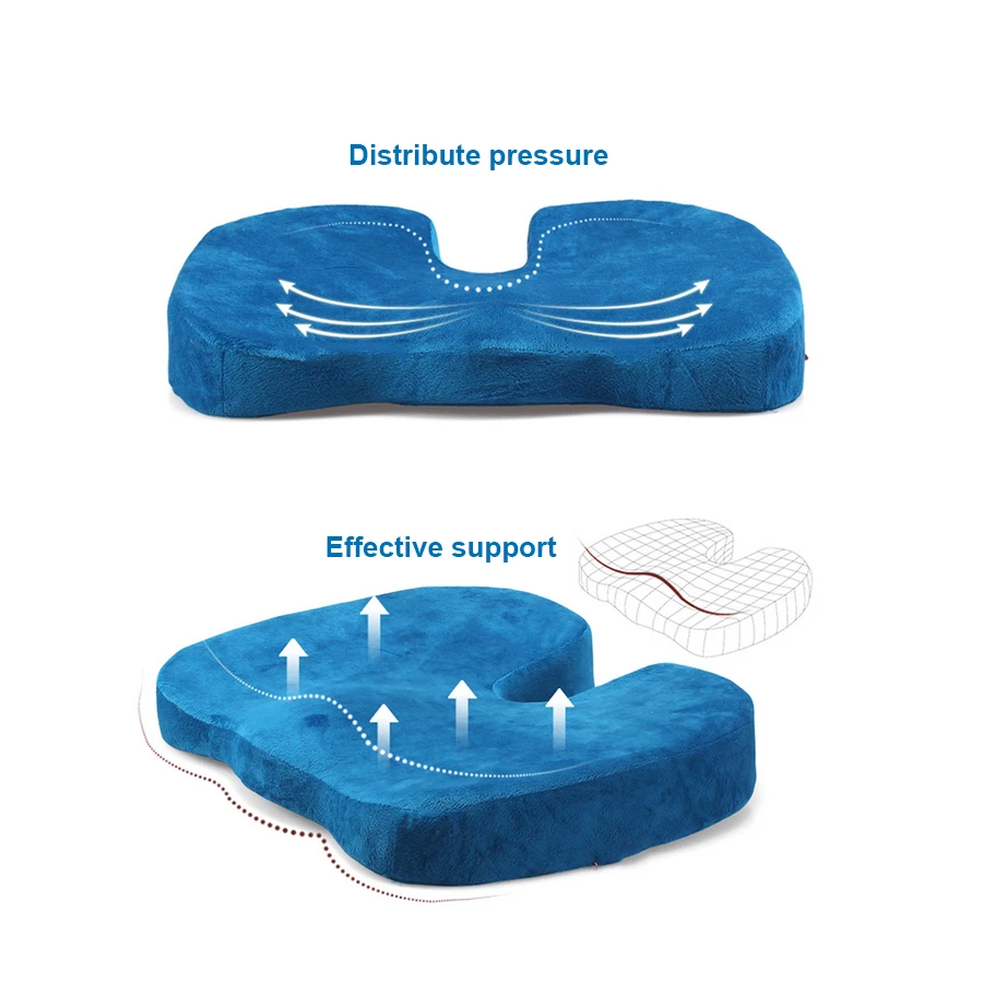 100% Polyurethane Car Seat Gel Pad Cool Car Seat Ice Cushion 100% Cold Cooling Memory Foam Gel Seat Cushion