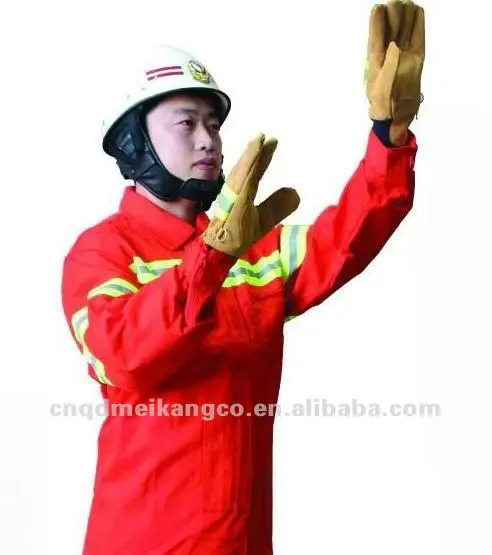 MEIKANG aramid fabric material fireman suit waterproof fireproof