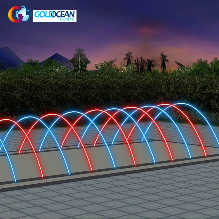 FREE DESIGN Stainless Steel Jumping Jet Laminar Jet Floor Fountain