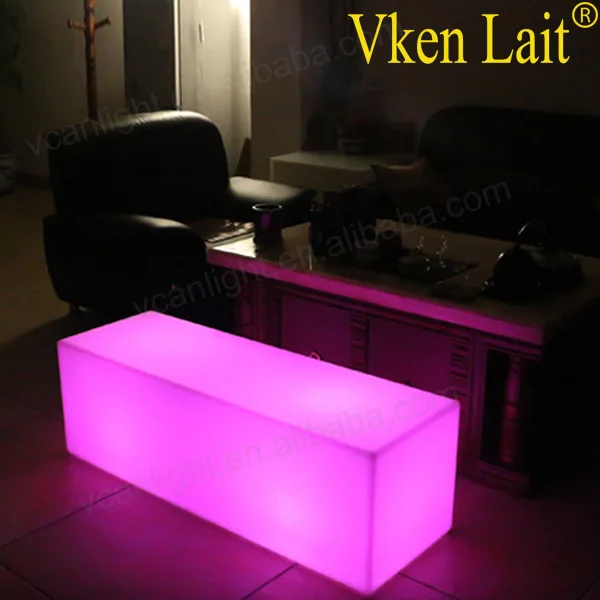 Outdoor RGB bright illuminated light up bar nightclub LED lounge chair table