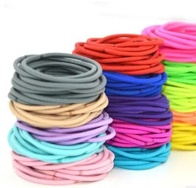 New Lot 10Pcs Girl Kids Baby Tiny Hair Bands Elastic Ties Ponytail Holder