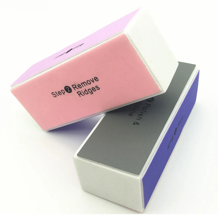 Популярные Заказной квадратный 4 стороны ногтя буферный блок 4 способа ногтей cо шлифовальными буферными резцами