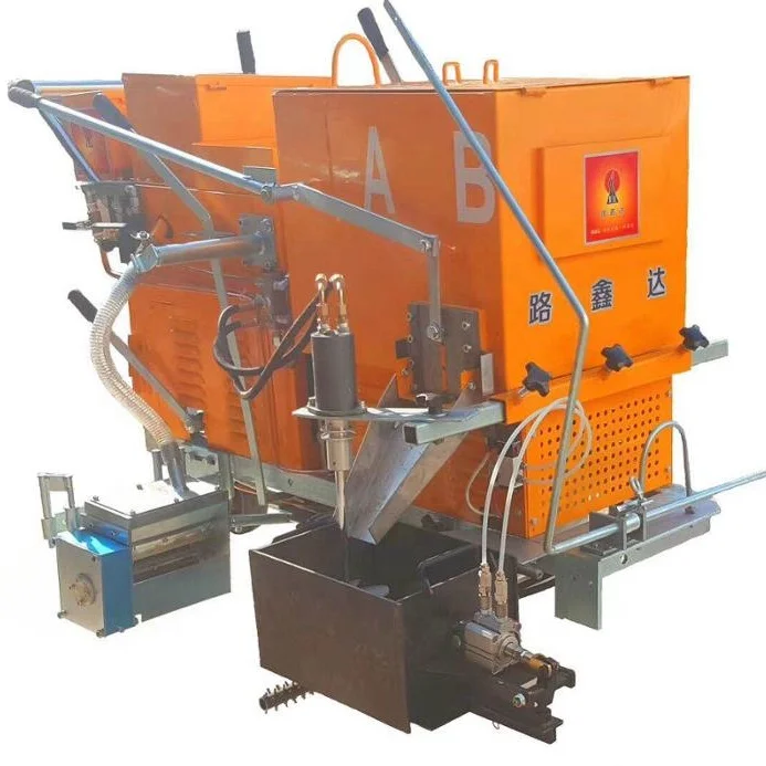 LXD350 MMA холодная пластиковая дорожная маркировочная машина для плоской ребристой вибрирующей и переворачивающейся линии