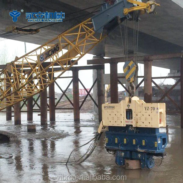 YZ-70 Pipe driving hammer pIling machine Sheet pile driving