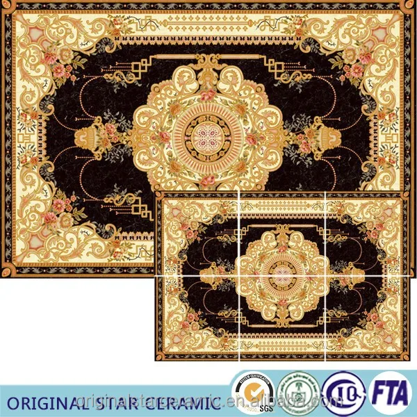 Huge Size Carpet Tiles 1200X1800mm Decorative Ceramic Carpet Tile