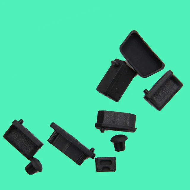 Silicone Micro USB Type A B C Port Charger Cover Anti-Dust Plug Protector Cover