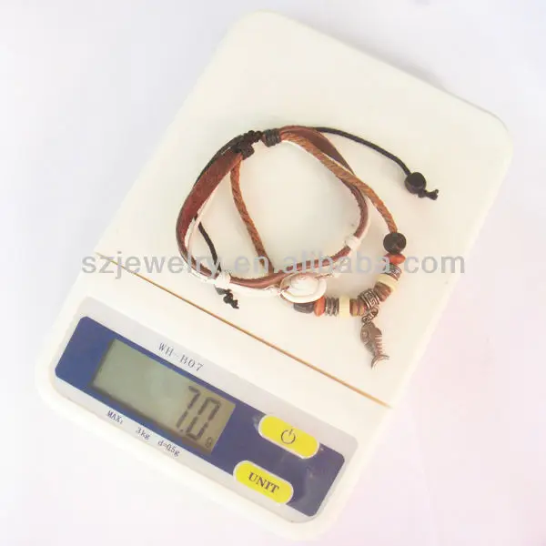 Pua0137 рыбы мотаться сделать кожаный браслет манжета оптовая продажа