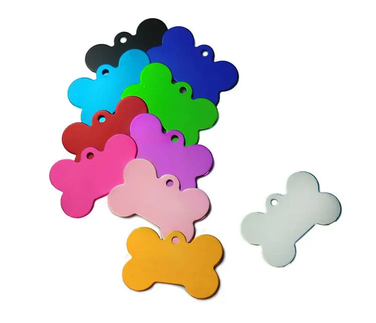 High Quality Personalized Bone Dog ID Tags  Pet ID Tags Dog Cat Pet Tag Collar Accessories