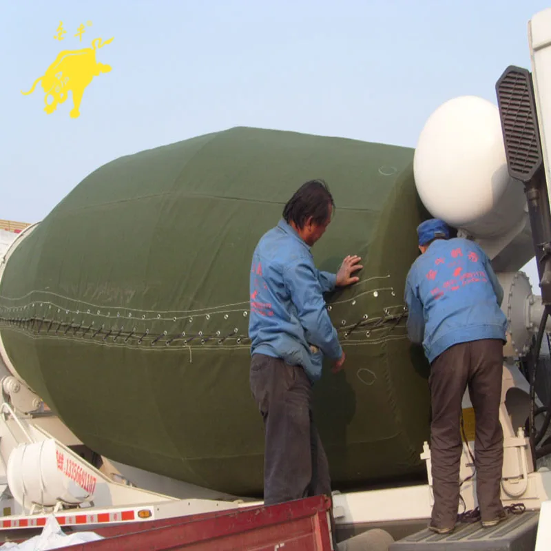 winter coating for cement mixer truck