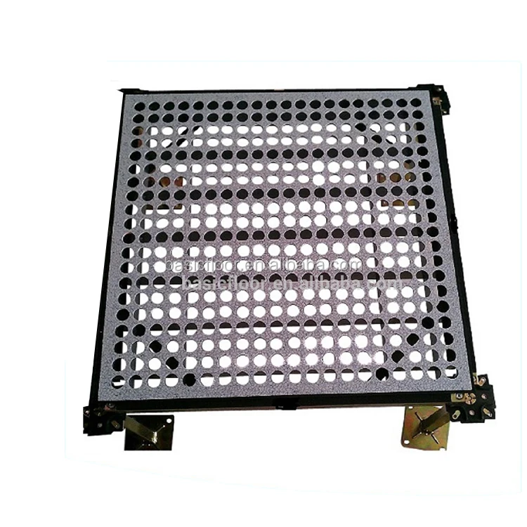Заводская поставка, антистатическое напольное покрытие, стальной перфорированный поднятый пол