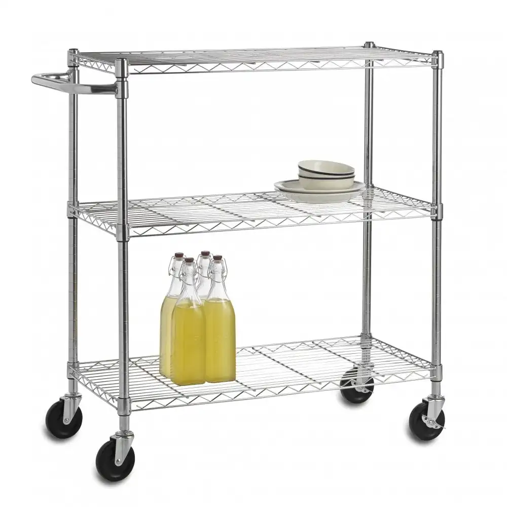 2018  3 Layers Shelf Chrome Plated Trolley