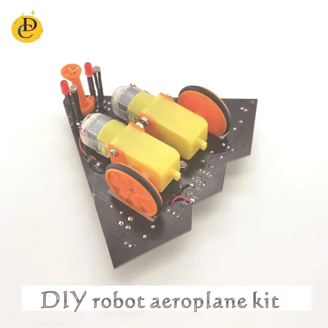 Aeroplane robot tracks diy electronic kits
