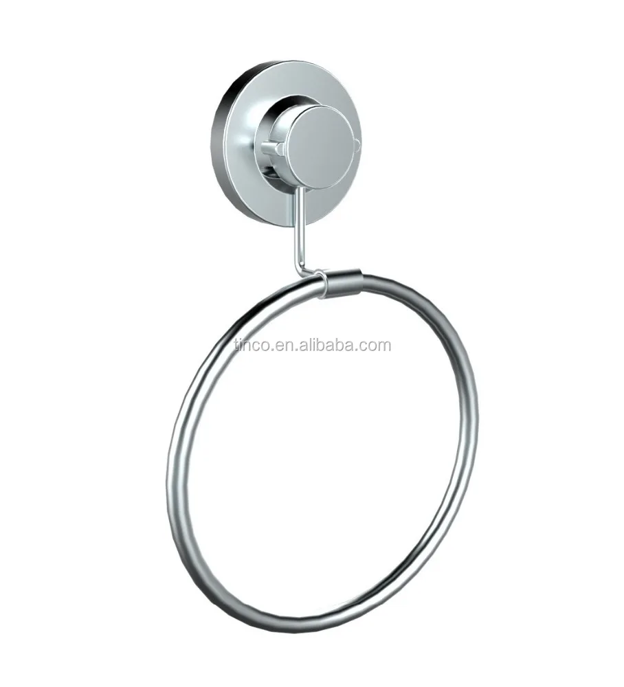
TINCO Patent Bathroom Towel Ring, Round Shape, Stainless Steel, Chrome 