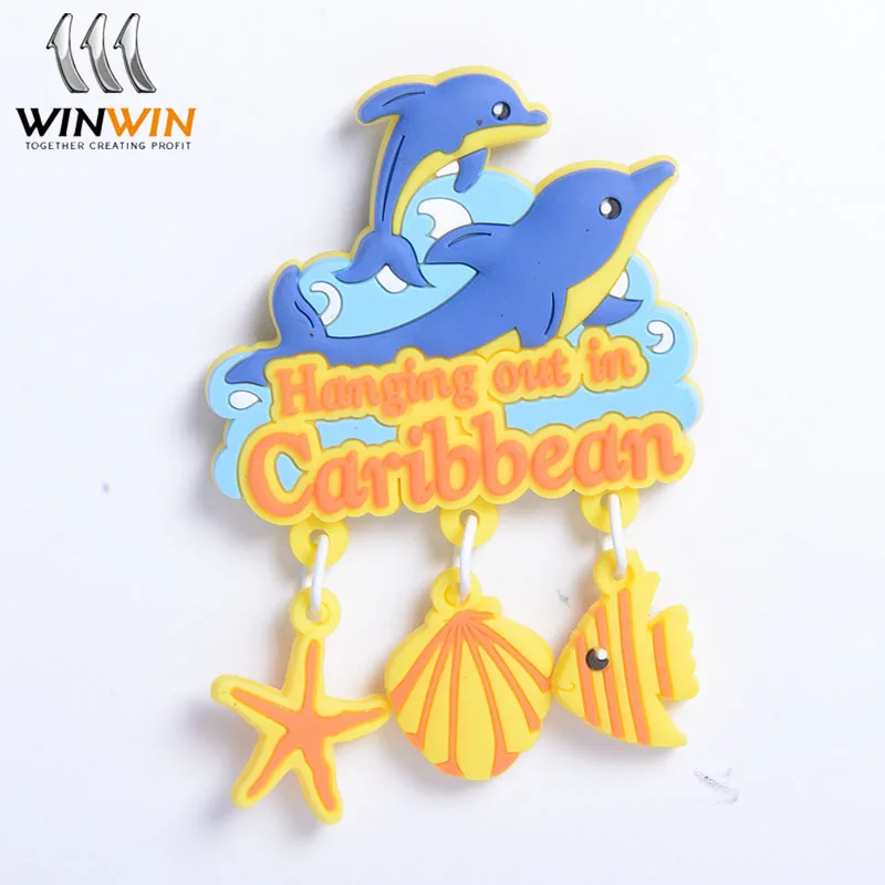 Cute Cartoon Ocean Animals PVC Fridge Magnets Fish  special Fridge Magnet