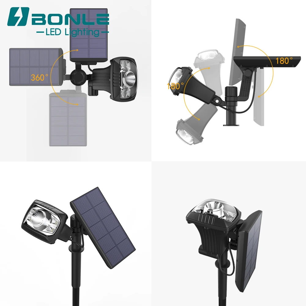 
Solar Powered White 2W LED Path Lights Outdoor Garden Pathway Lighting 