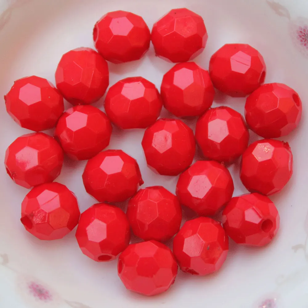 Wholesale Mixed Bubblegum Color Acrylic Faceted Round Beads 4mm To 20mm Disco Ball Beads