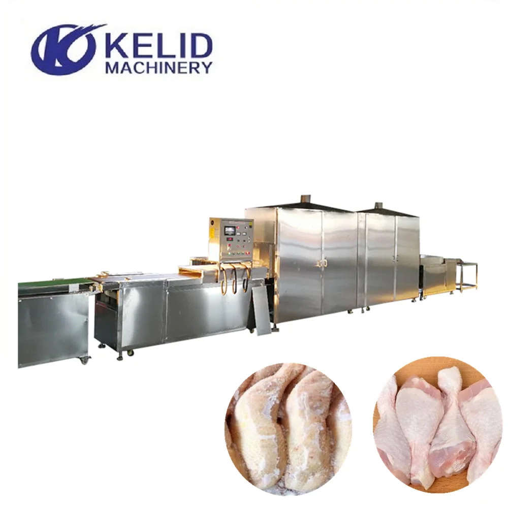 Машина для размораживания замороженного куриного мяса в микроволновой печи туннельного типа