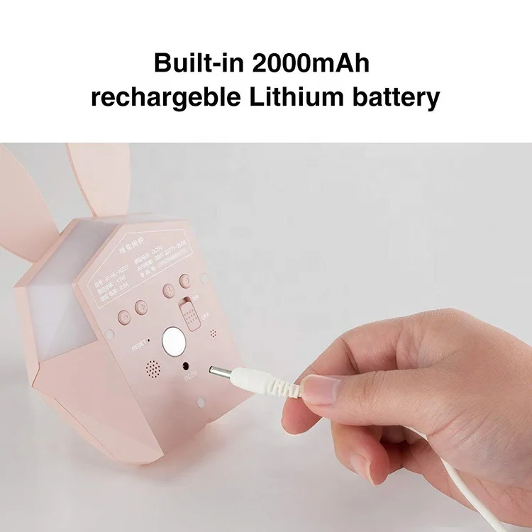 ABS new design usb charge various ringtones bunny led night light