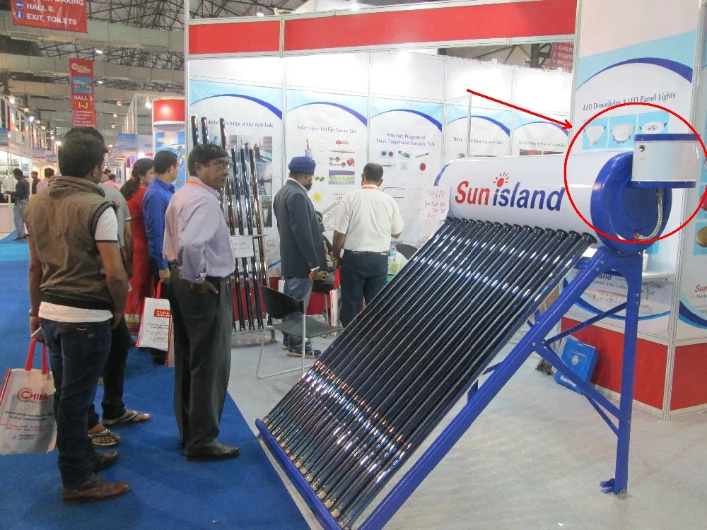 Newest design !! 8L side assistant tank for solar water heater hot selling in india market