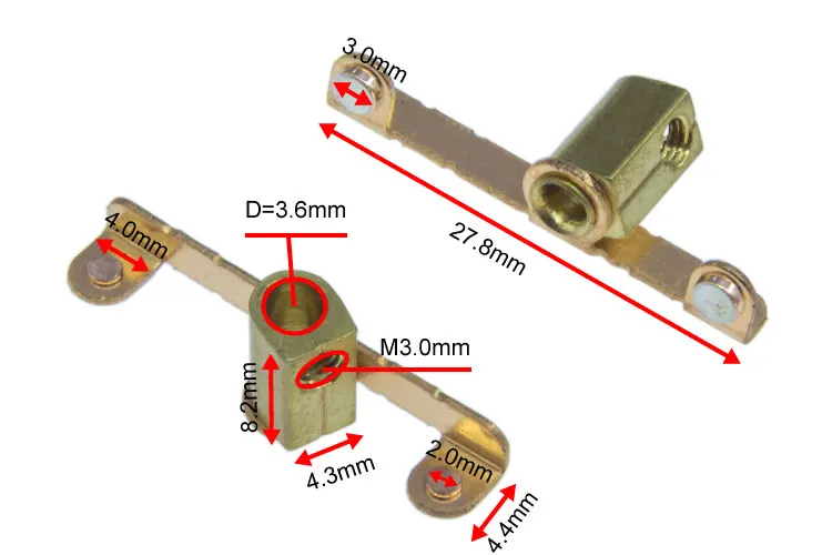 switch copper contacts blade sheet, electrical contacts sheet riveting wire connector terminal
