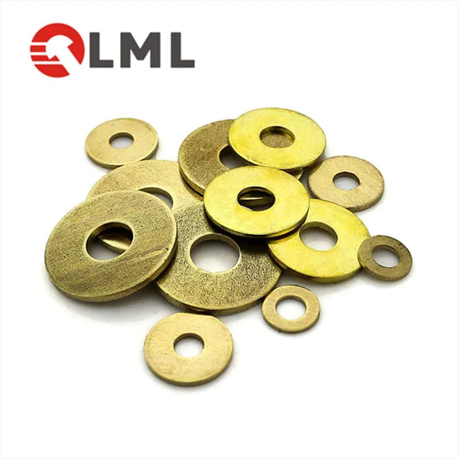 Custom High Quality Competitive Price Different Sizes Colored Brass Ring Shim Washers M6x12x0,5 Factory From China
