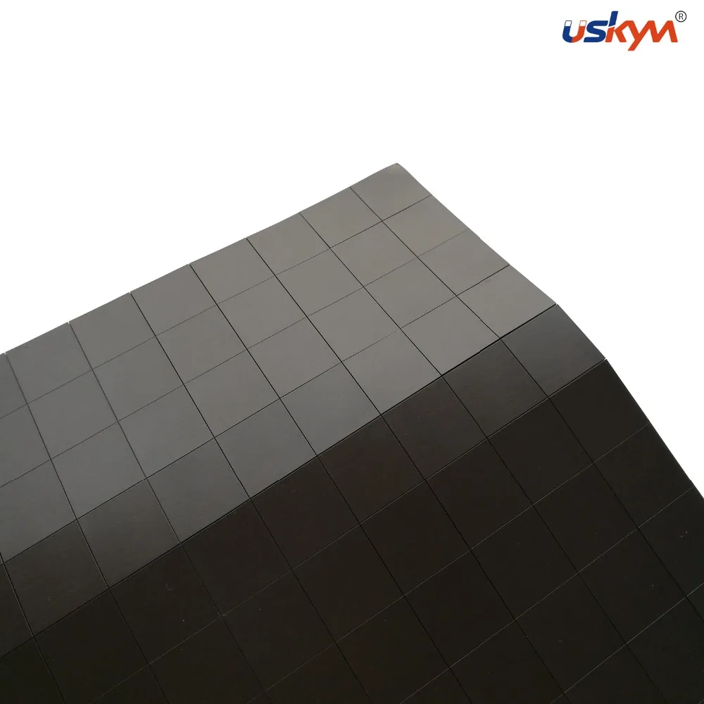 
Customized Die Cut Flexible Rubber Magnet Sheet With Adhesive 