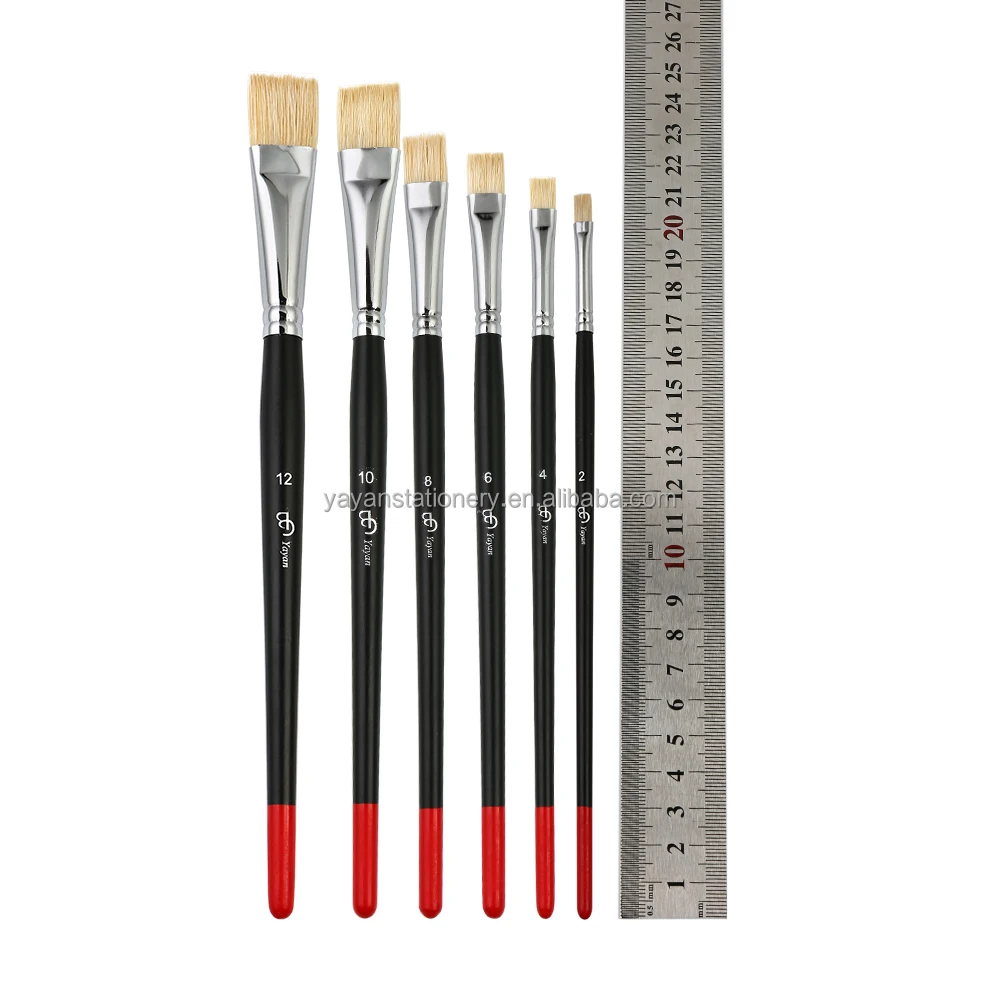 Gualified Art Factory Best Chung King Bristle Artist Paint Brush Set For Oil Painting