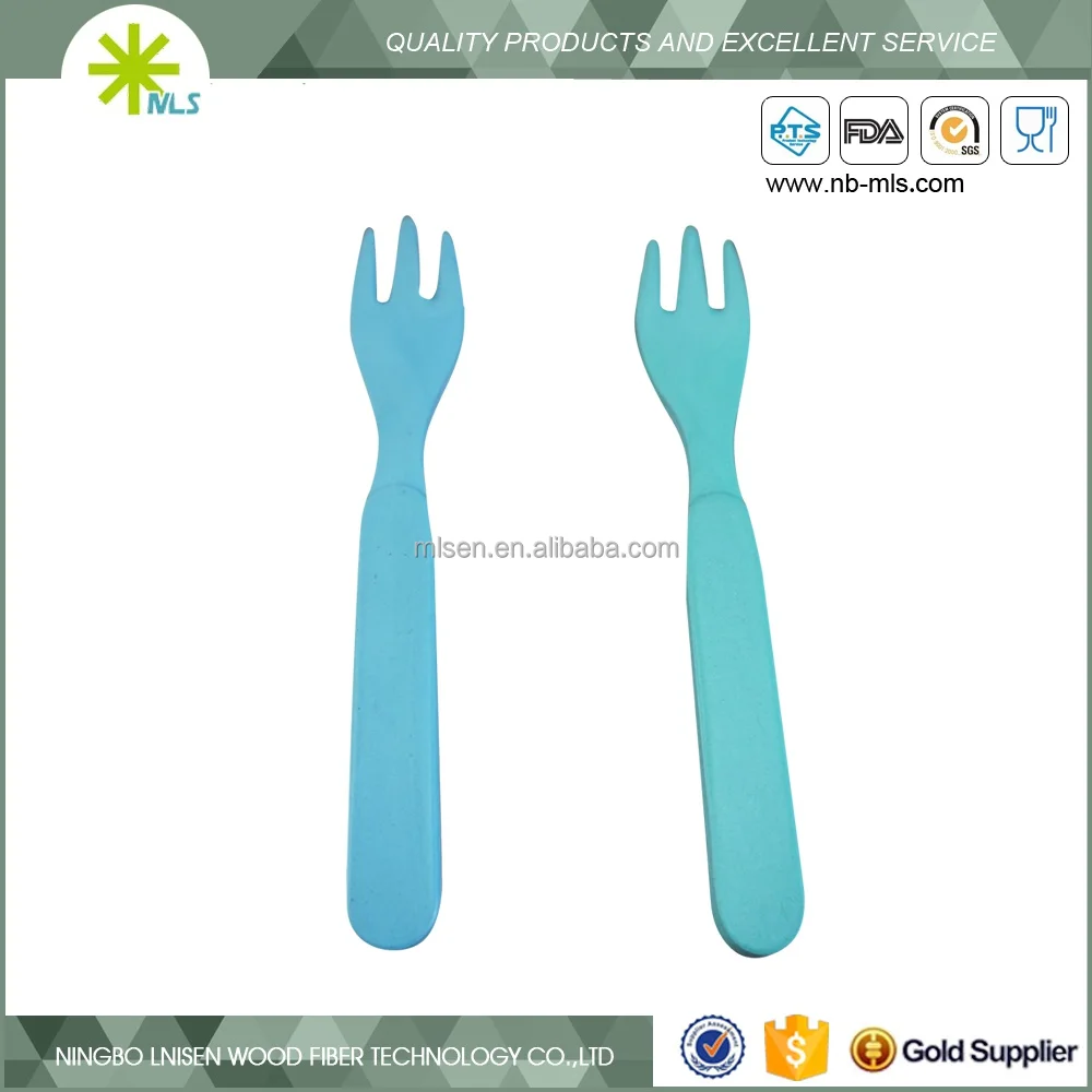 
Eco-friendly bamboo fiber spoon and fork 