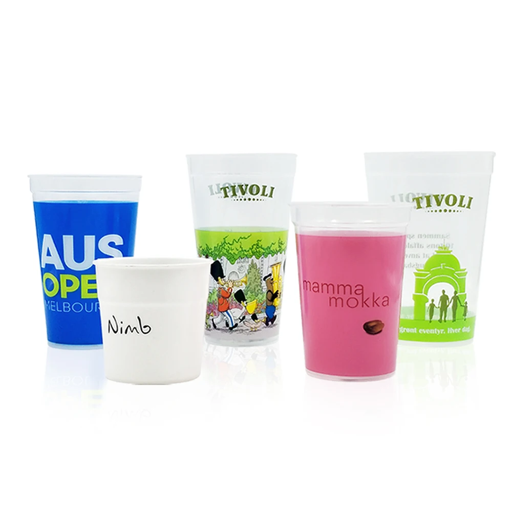 
16 20 22 32 oz custom size plastic personalized stadium cups 