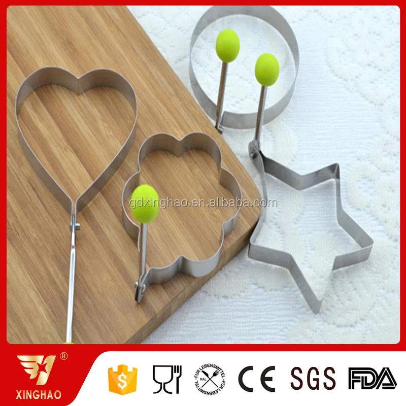 Different Shapes of Stainless Steel Egg Ring for Your Choosing