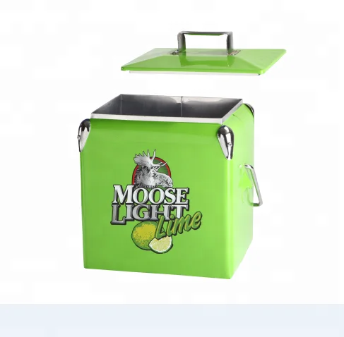 new product ideas classic metal cooler box with bottle opener