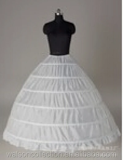 Wedding Petticoat Bridal 6 Hoop Crinoline Prom Underskirt Fancy Skirt