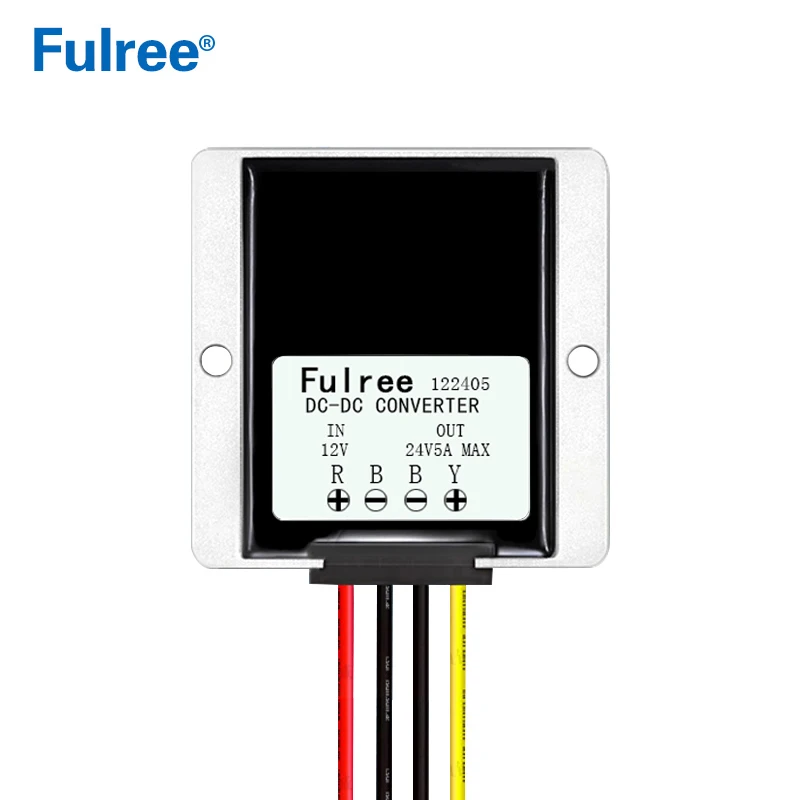 12Vdc to 24Vdc 5A Converter 12V Convert to 24V DC DC Step Up Boost Voltage Car Power Supply 12 Volt to 24 Volt