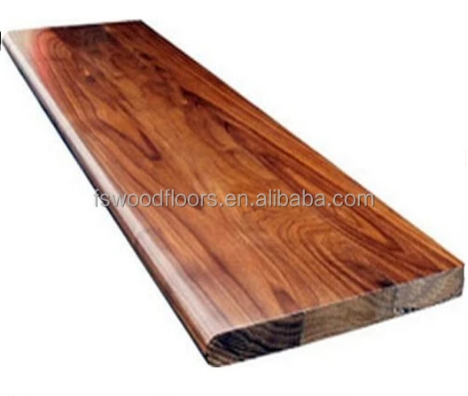 Asian walnut hardwood stair tread for home use