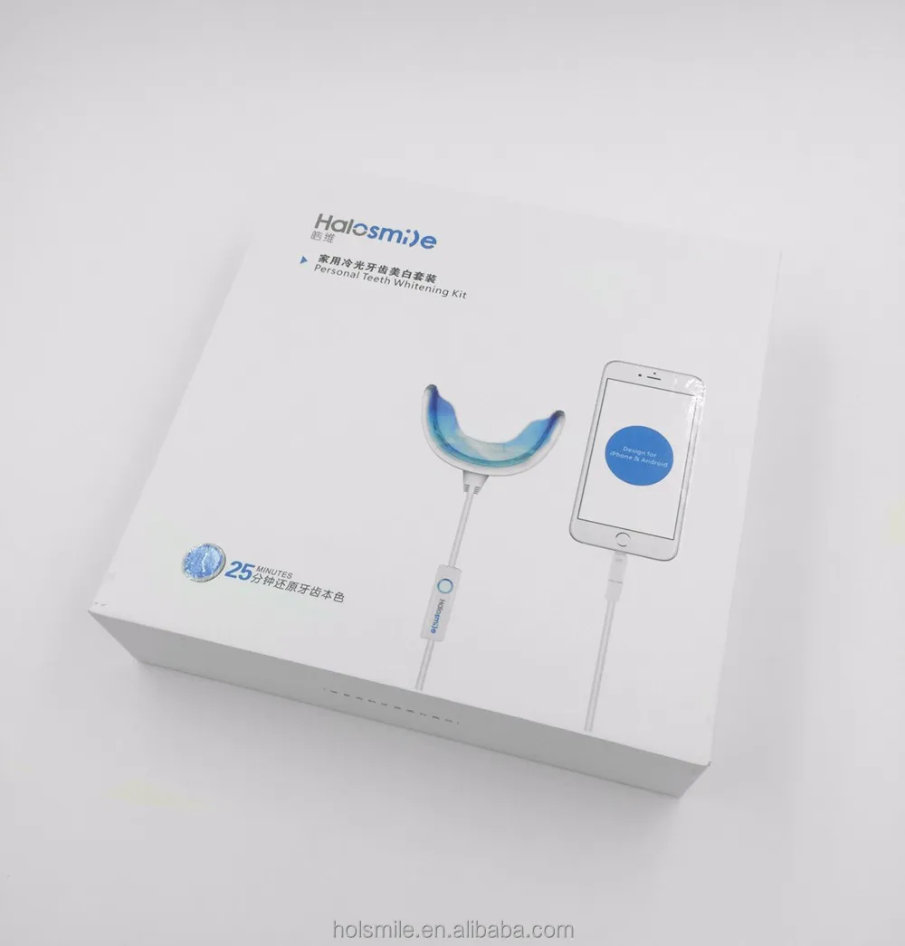 2024 Home use Teeth Whitening Kit Phone Smart LED light CE Approved