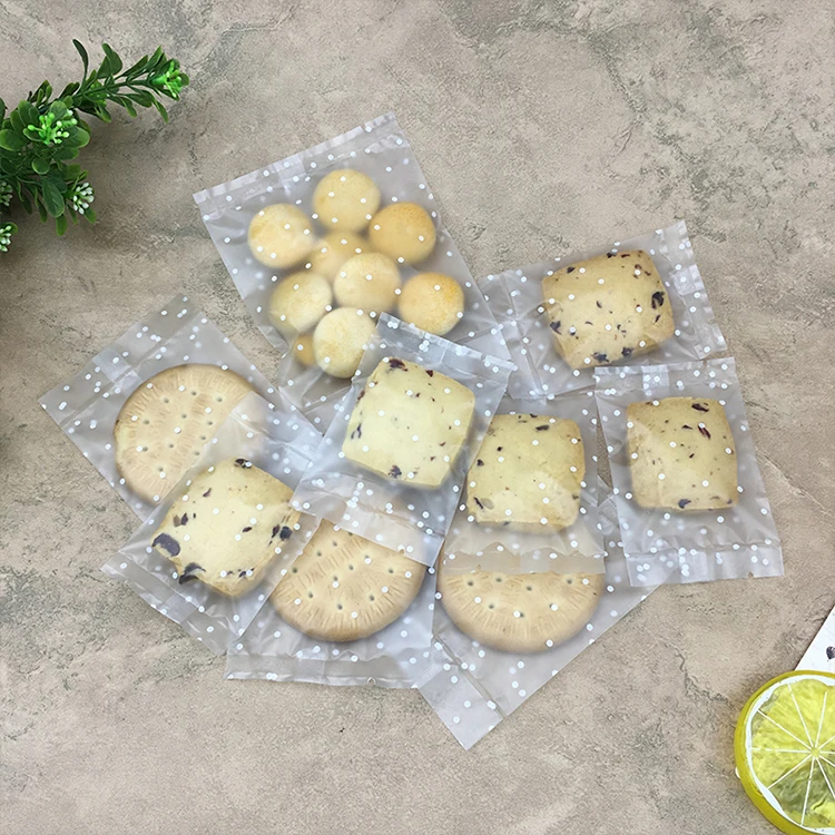 New Arrival Top Sale Back Seal Cookie Snack Plastie Pouch Bag Cleat Heat Sealing Biscuits Food Packing Pouches