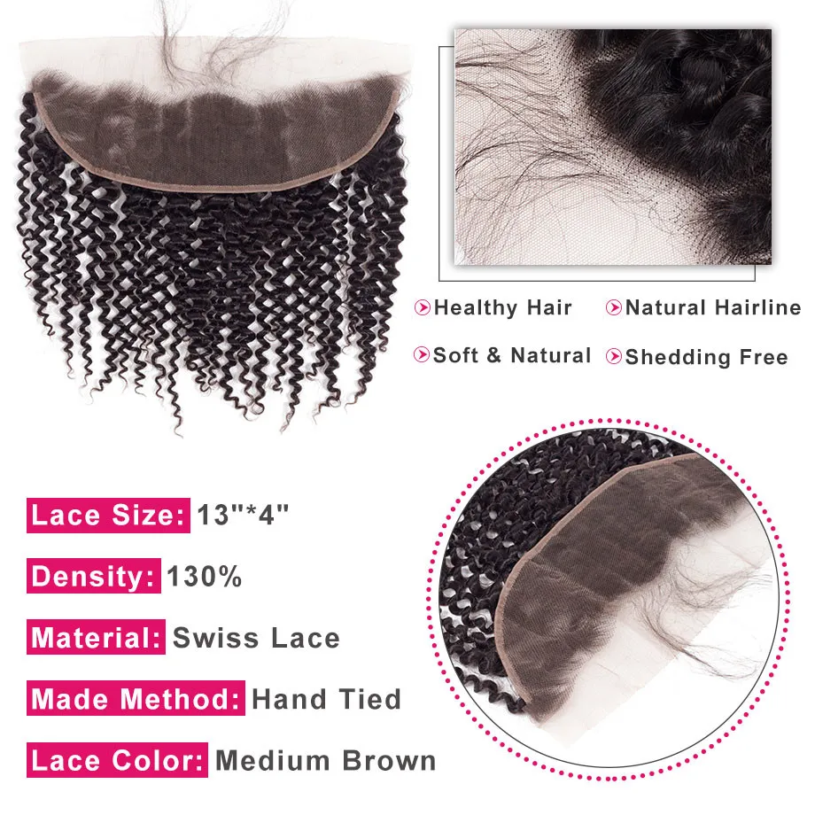 
afro kinky curly virgin malaysian hair 13x4 closure ear to ear hd lace frontal 