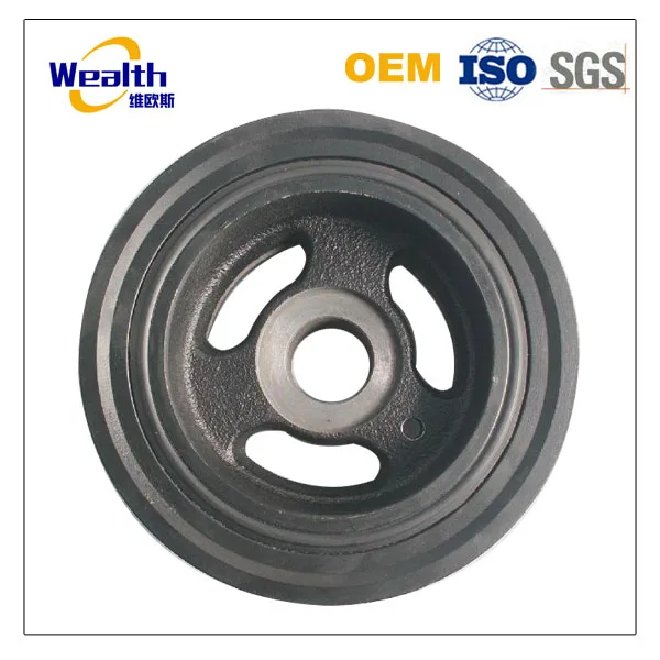 
China foundry drawing iron casting heavy duty v-belt drive pulley 